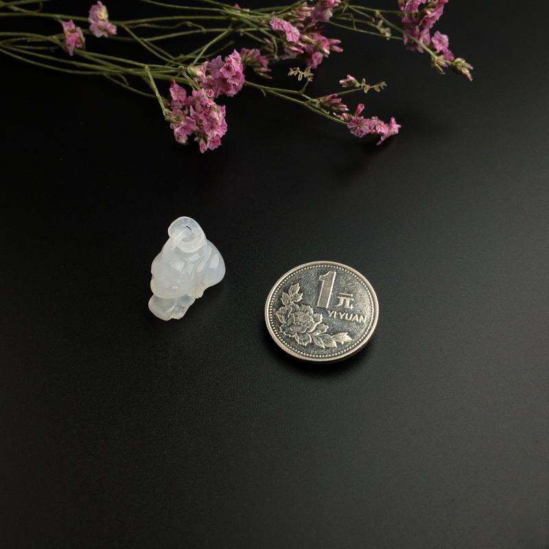 糯种翡翠吊坠 - 红掌柜