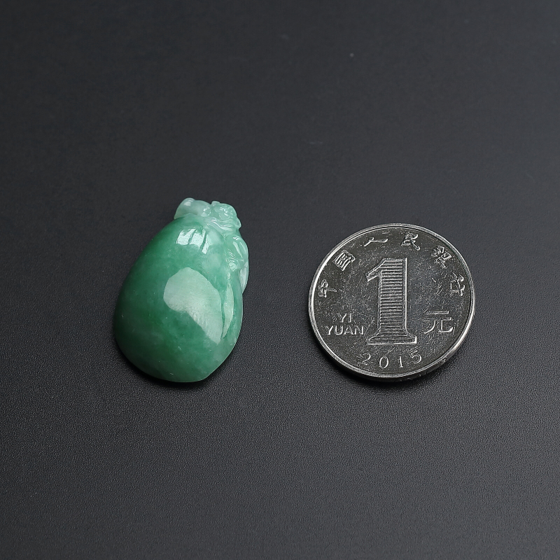 缅甸A货翡翠福瓜吊坠 - 红掌柜