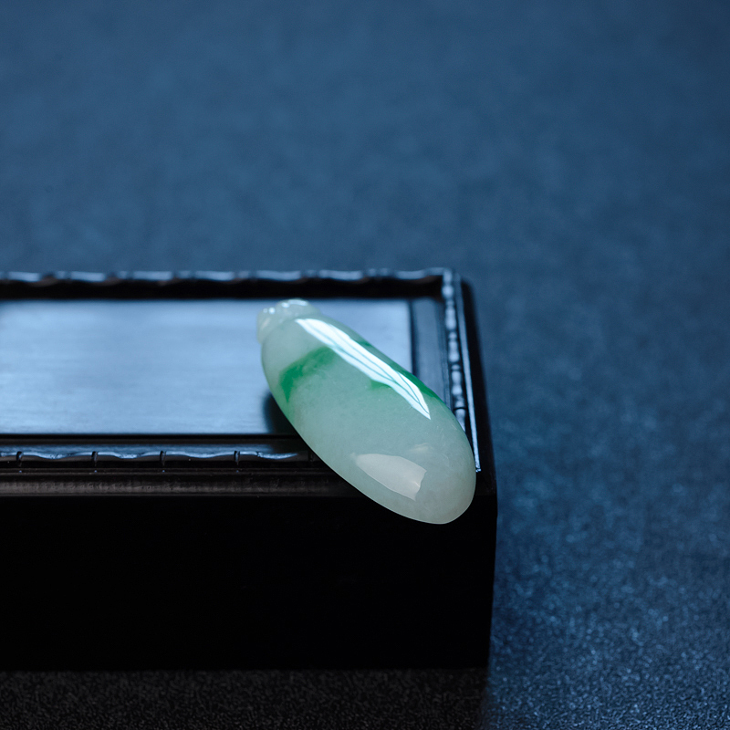 缅甸天然糯种翡翠福瓜吊坠 - 红掌柜