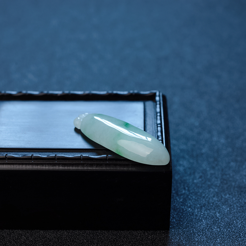 缅甸天然糯种翡翠福瓜吊坠 - 红掌柜