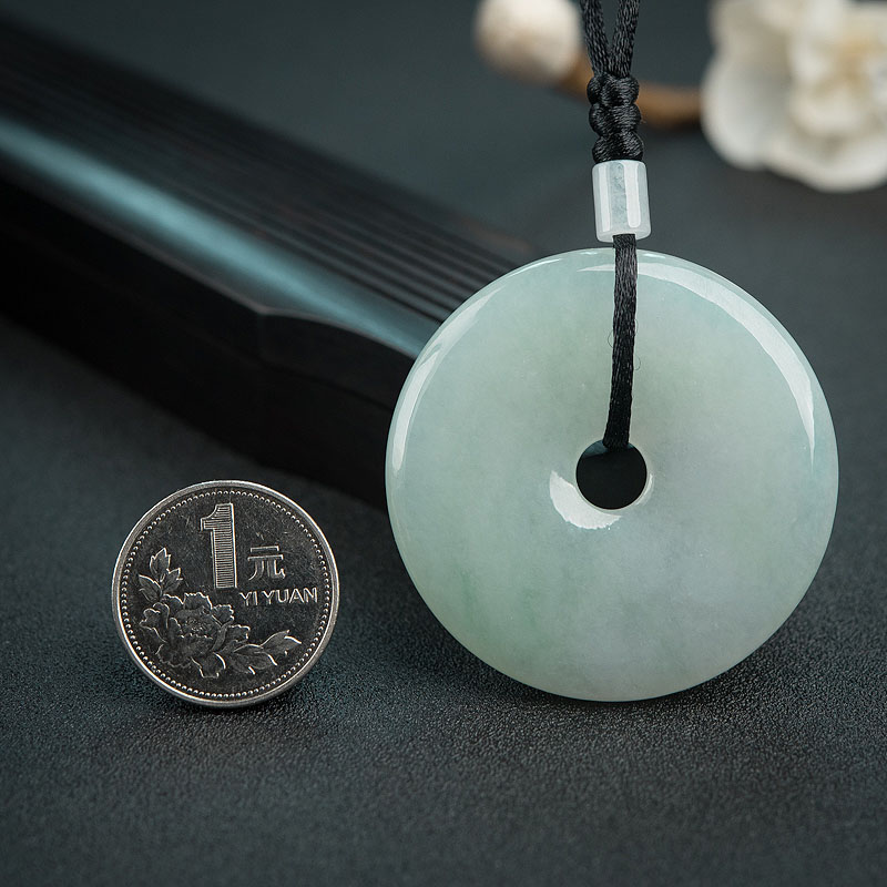 糯种翡翠平安扣-红掌柜