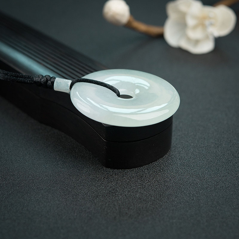 糯种翡翠平安扣-红掌柜