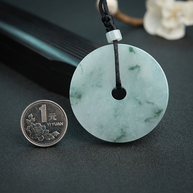 糯种翡翠平安扣-红掌柜