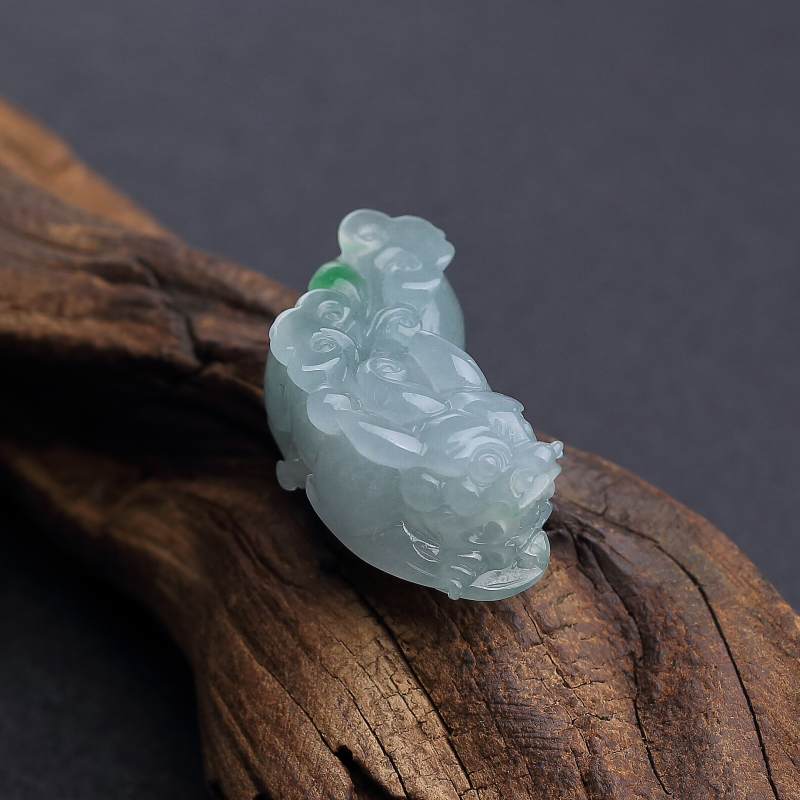 飘翠翡翠貔貅吊坠-红掌柜