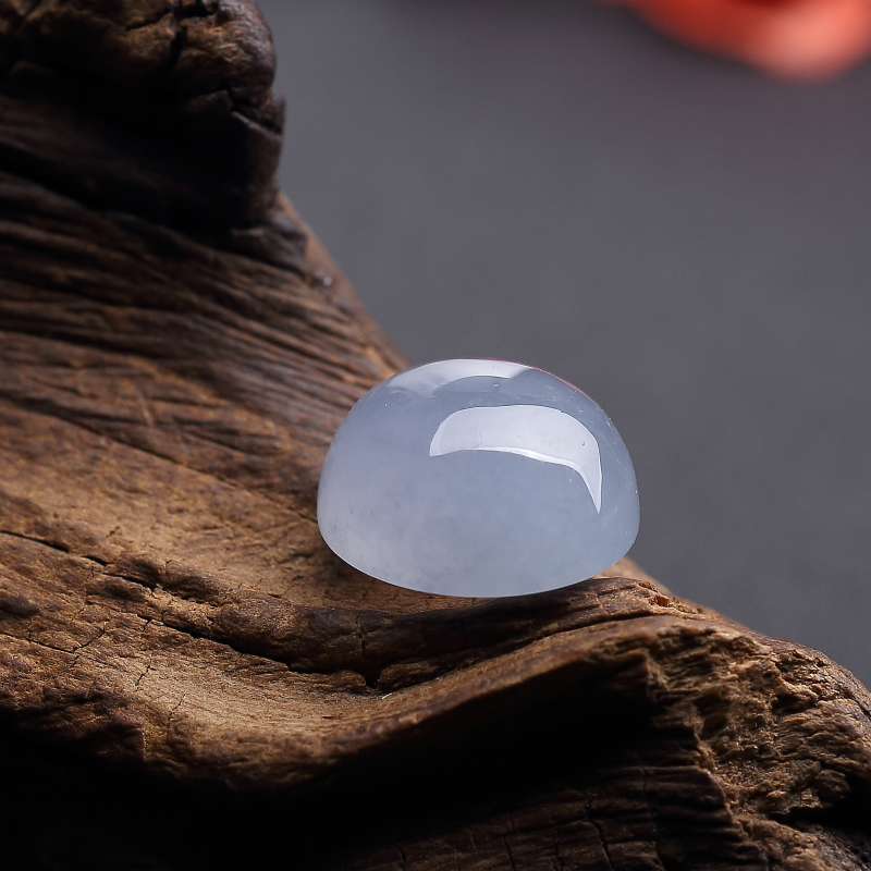 天然翡翠戒面-红掌柜