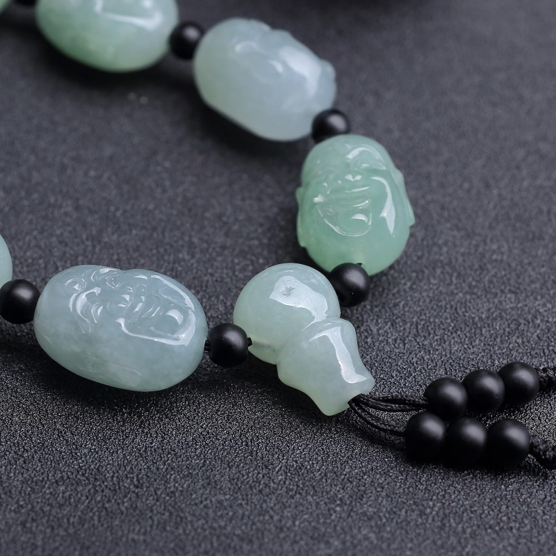 翡翠佛头手串-红掌柜