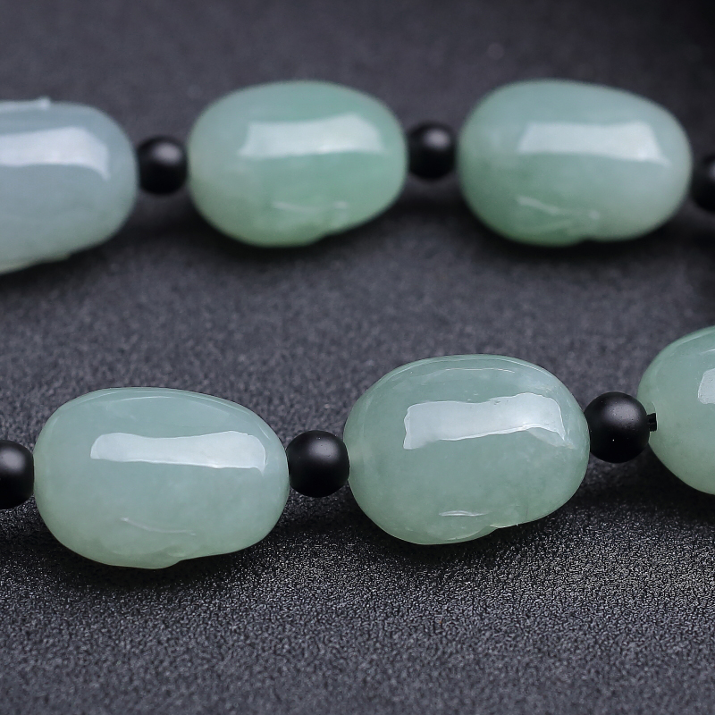 糯种翡翠手串-红掌柜