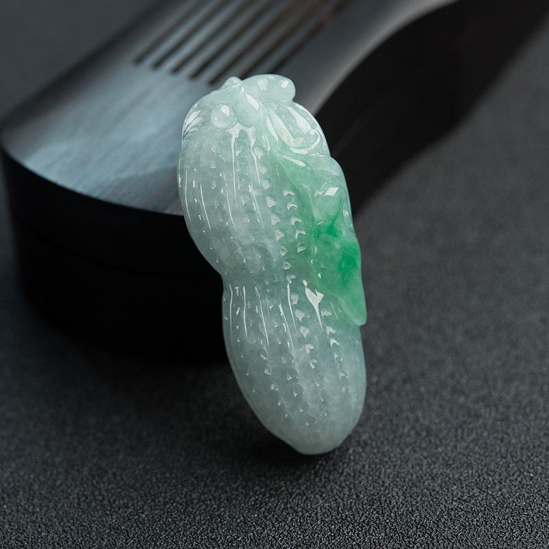 飘翠翡翠多子多福吊坠-红掌柜