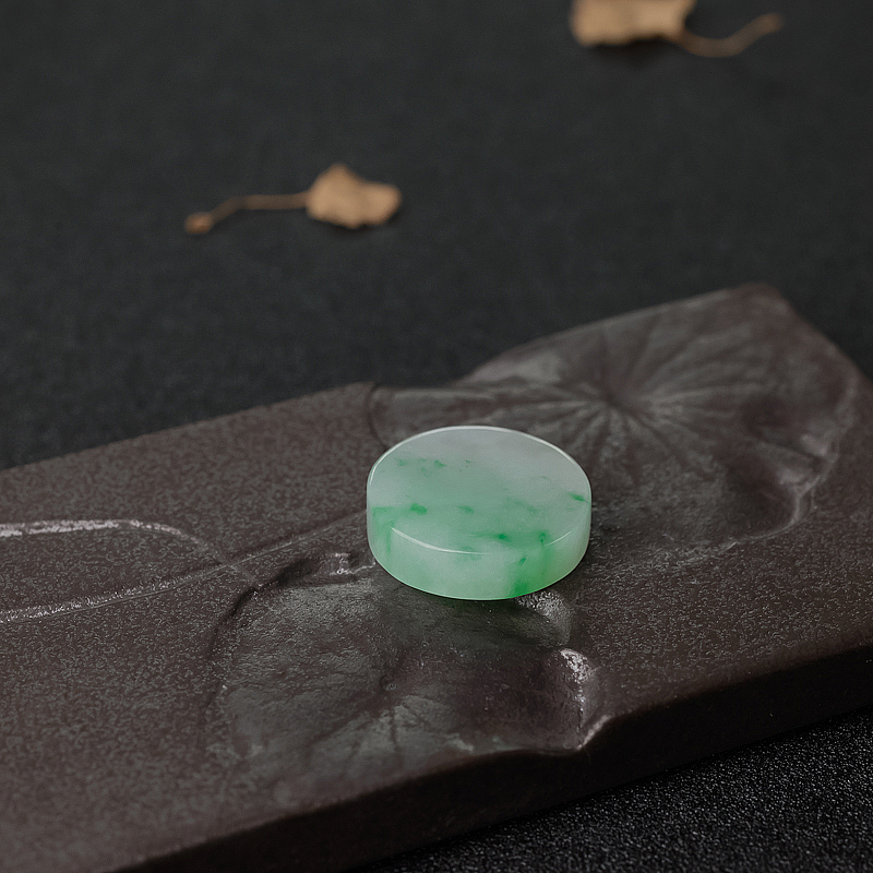 缅甸翡翠戒面-红掌柜