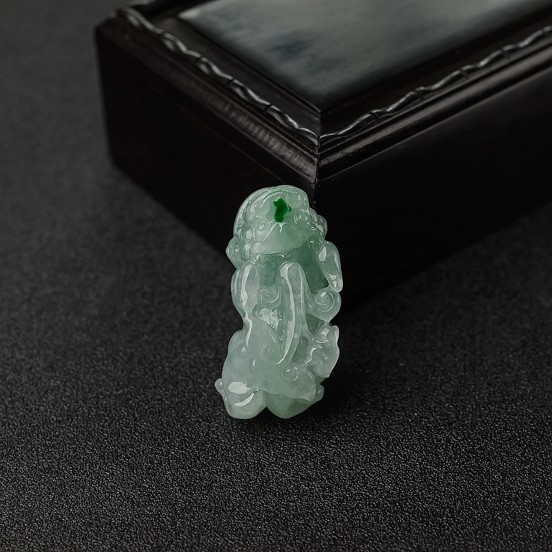 天然翡翠貔貅吊坠-红掌柜