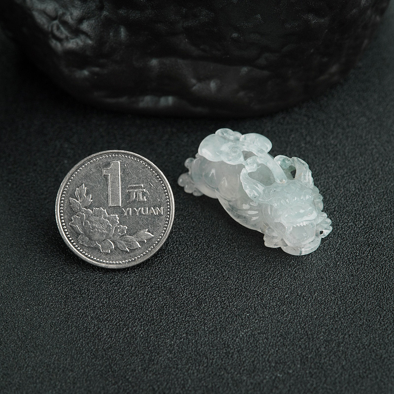 缅甸翡翠貔貅吊坠-红掌柜