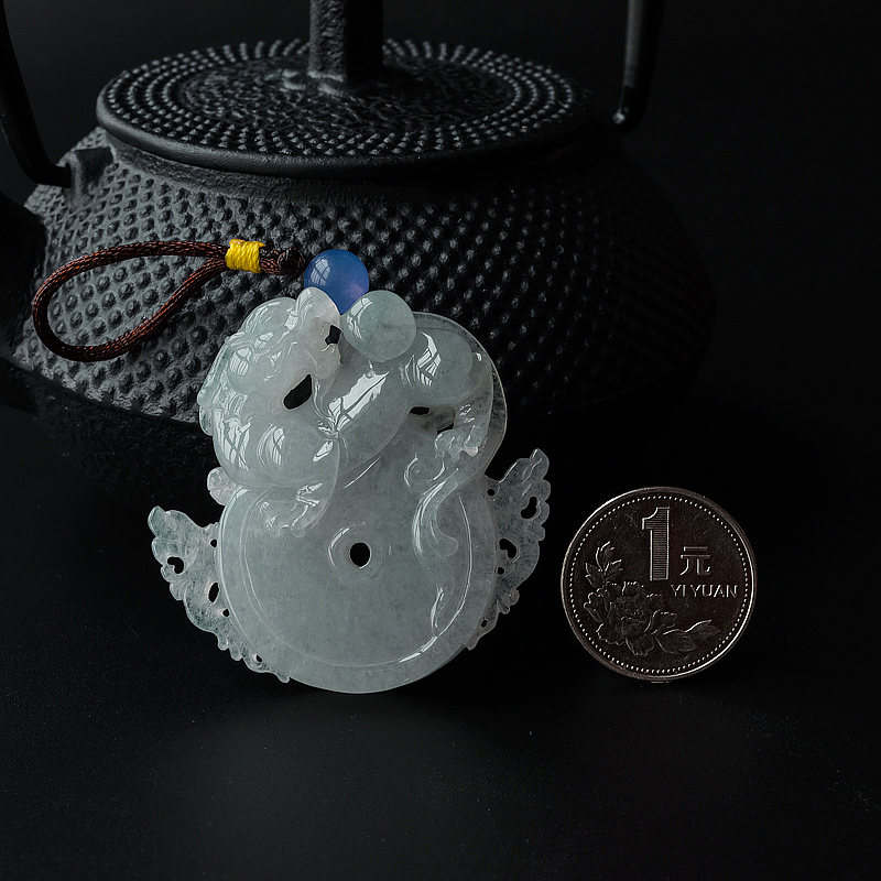 冰糯种翡翠平安扣-红掌柜