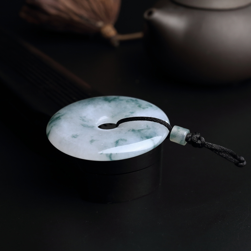 糯种翡翠平安扣-红掌柜