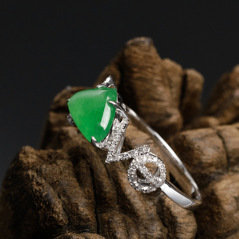 翡翠LOVE戒指-红掌柜珠宝