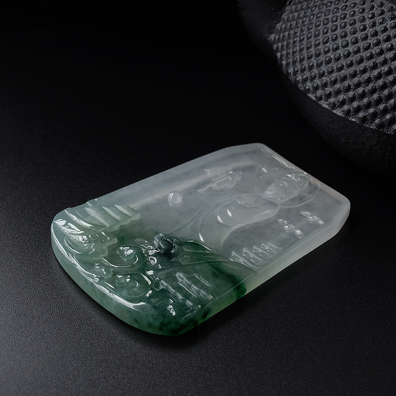 冰糯种翡翠观音-红掌柜