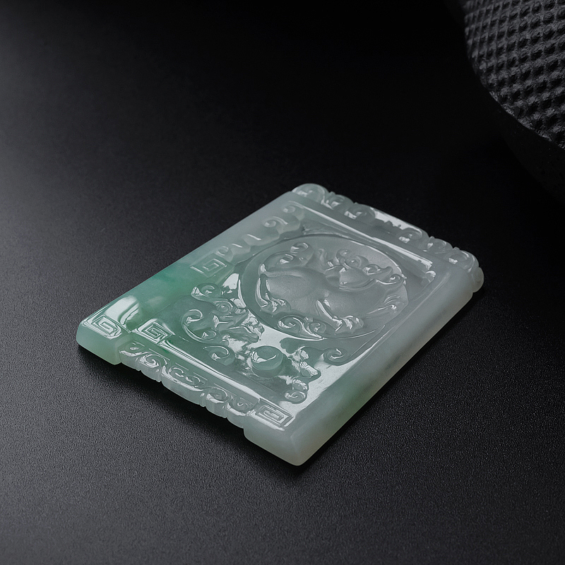 糯种翡翠牌-红掌柜