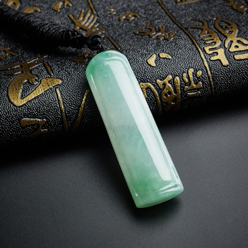 翡翠常青树方牌-红掌柜珠宝