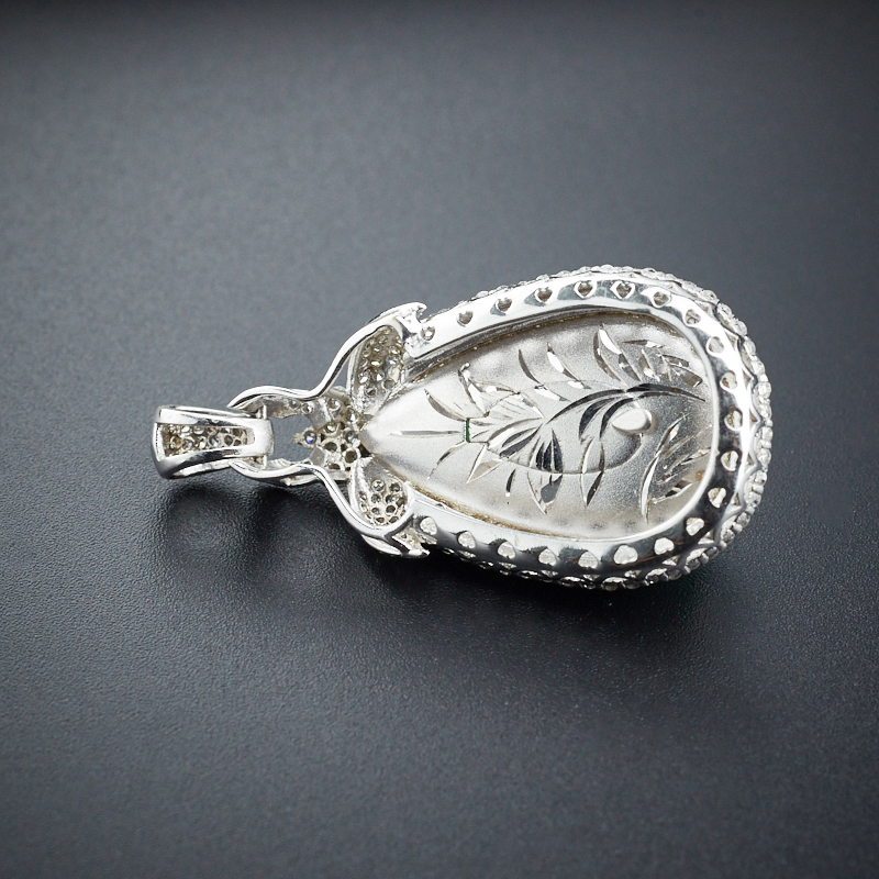 满绿翡翠水滴吊坠 - 红掌柜