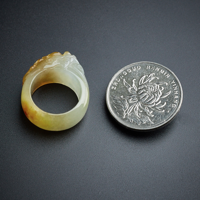 翡翠龙头戒指 - 红掌柜