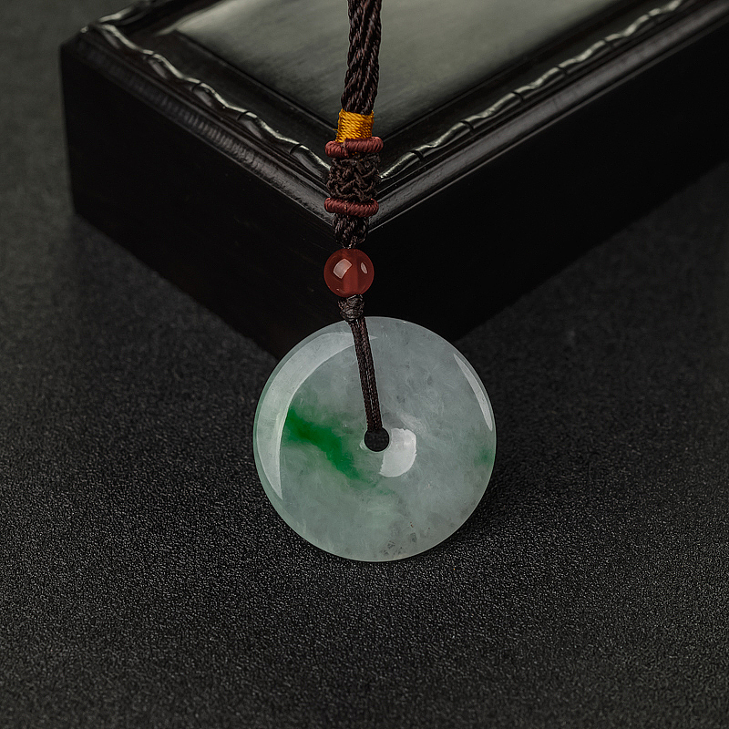 翡翠平安扣吊坠-红掌柜