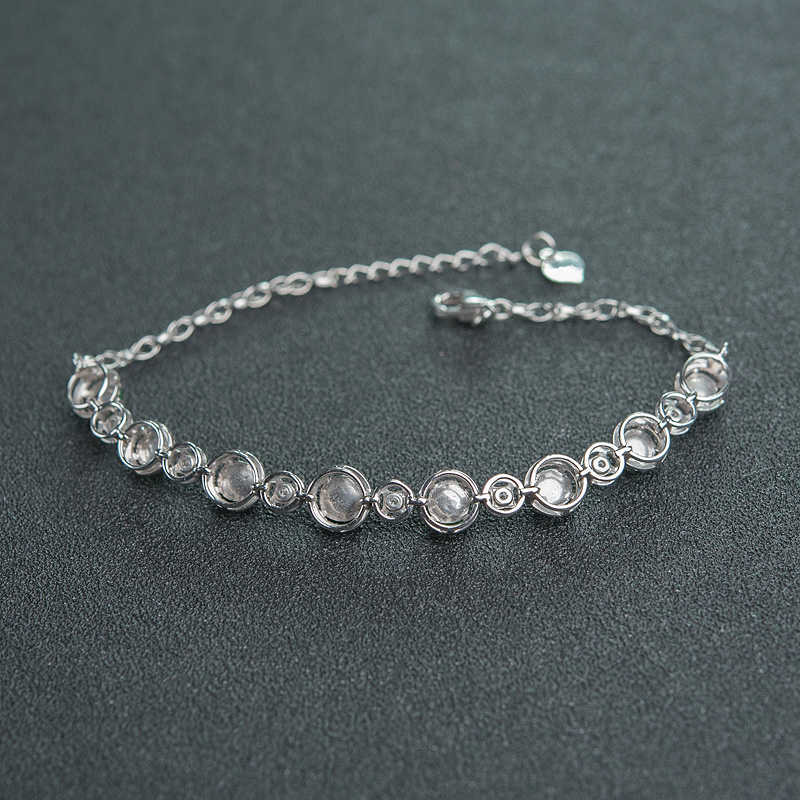 冰种翠色翡翠手链-红掌柜