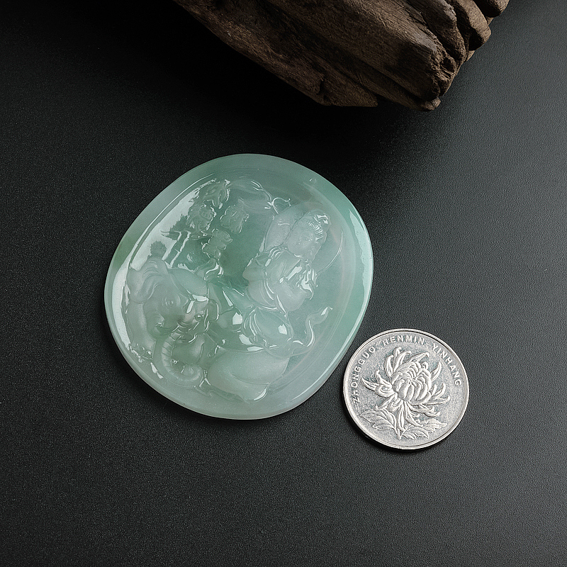 缅甸翡翠吊坠-红掌柜