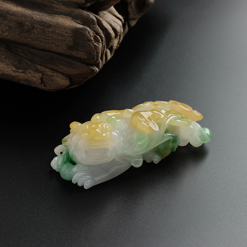 三彩翡翠貔貅摆件-红掌柜