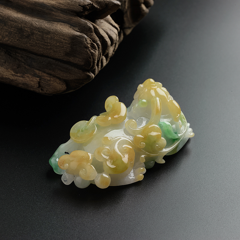 糯种翡翠貔貅摆件-红掌柜