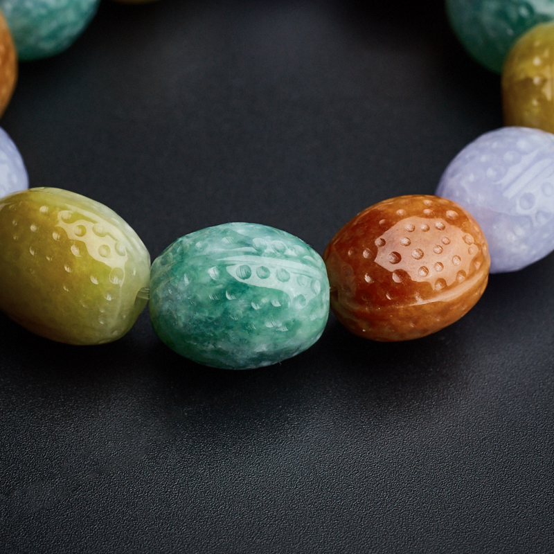 缅甸翡翠手串-红掌柜