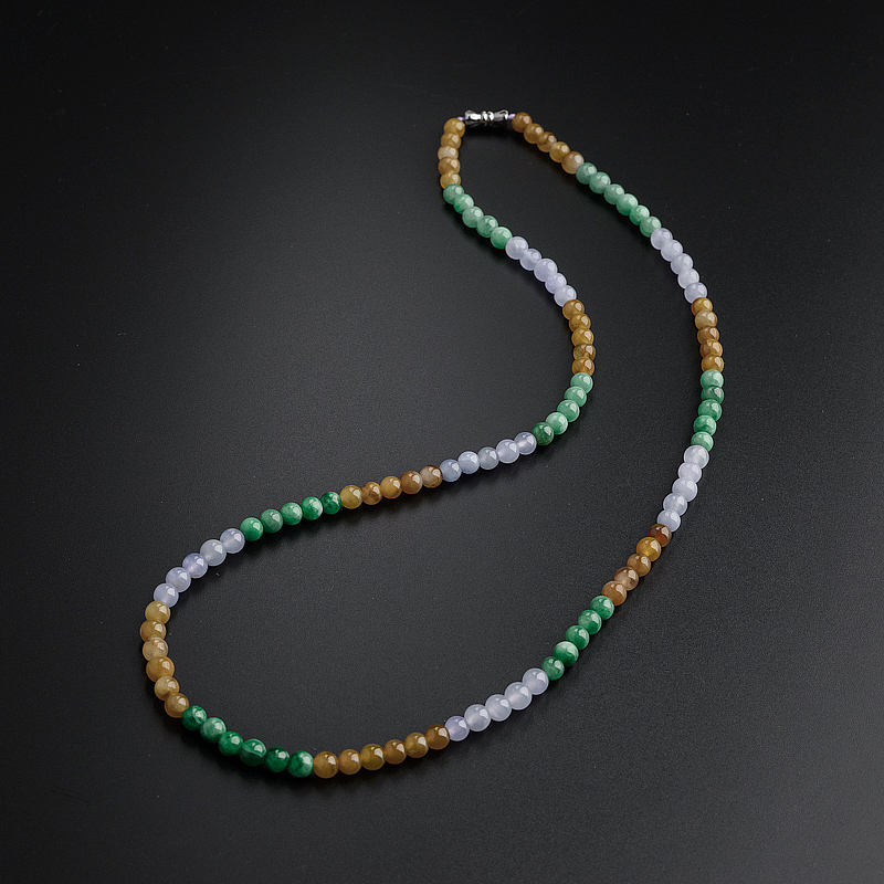 缅甸A货天然冰糯种福禄寿项链 - 红掌柜