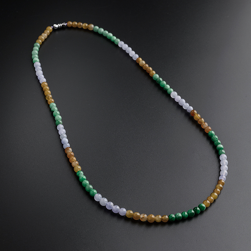 A货天然冰糯种福禄寿项链 - 红掌柜