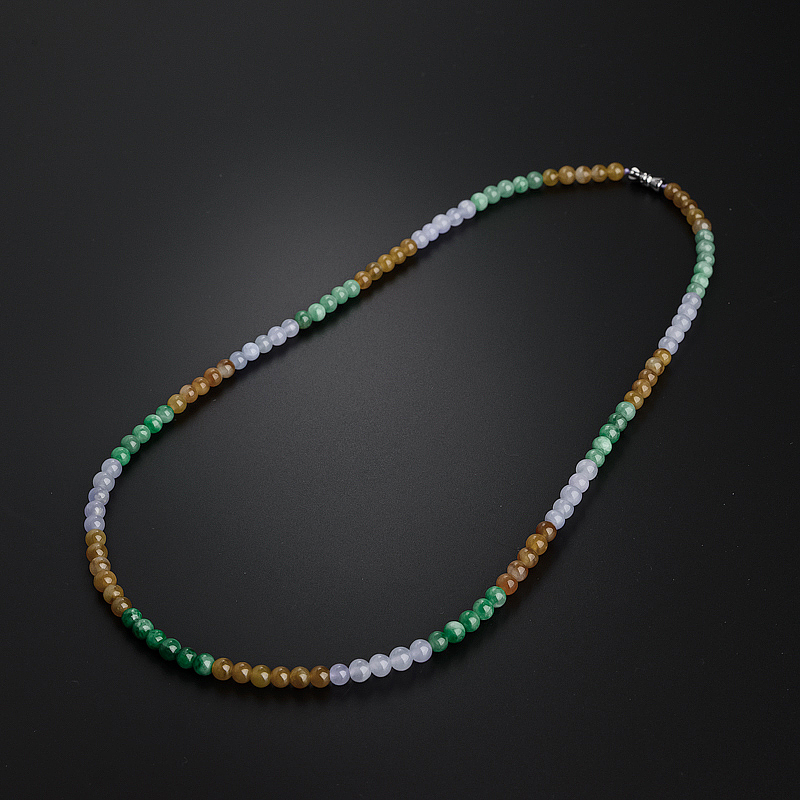 天然冰糯种福禄寿项链 - 红掌柜