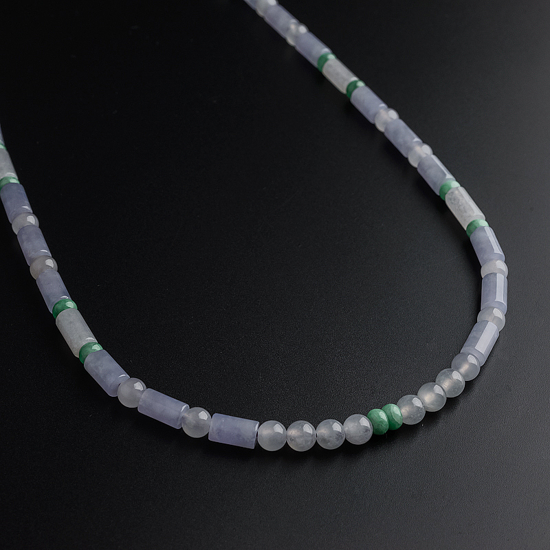 冰糯种淡紫翡翠项链 - 红掌柜