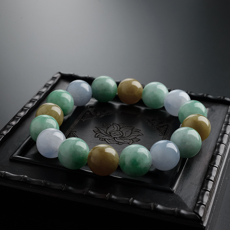 福禄寿翡翠手串 - 红掌柜