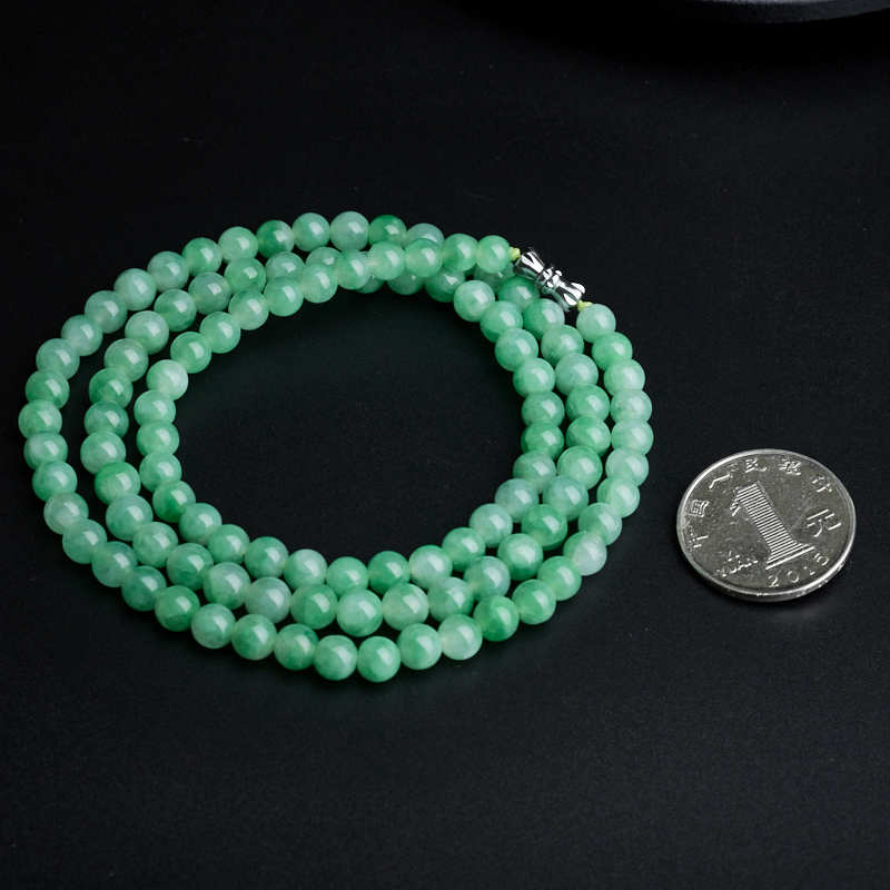 缅甸翡翠项链-红掌柜
