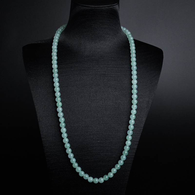 缅甸翡翠项链-红掌柜