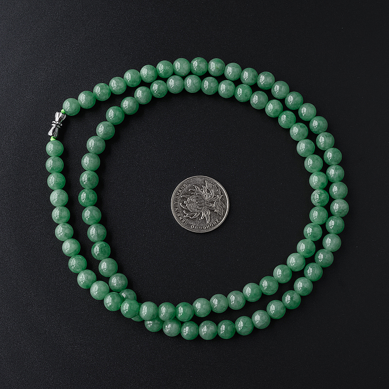 糯种满绿翡翠项链-红掌柜