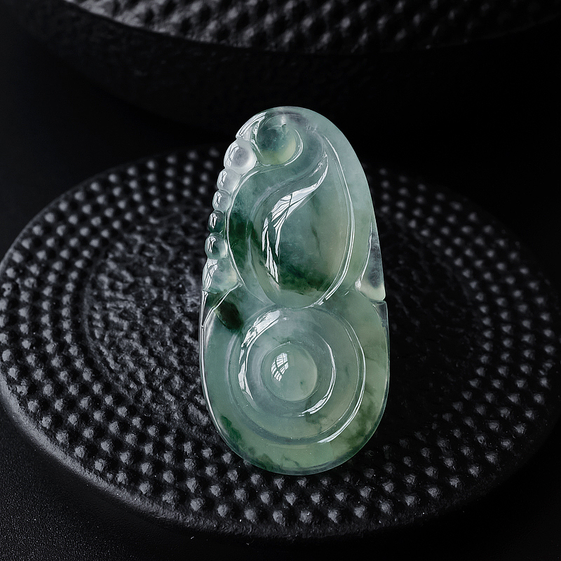 飘花翡翠葫芦吊坠 - 红掌柜