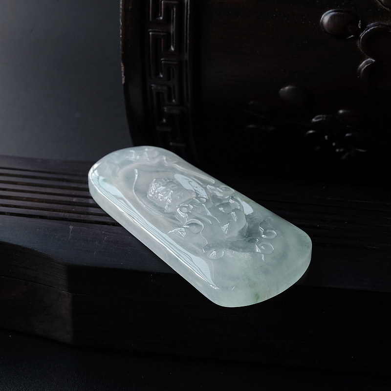 A货翡翠宝宝佛吊坠 - 红掌柜