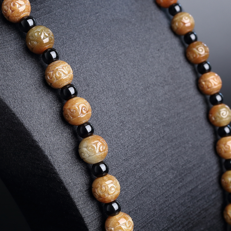 天然A货翡翠项链-红掌柜