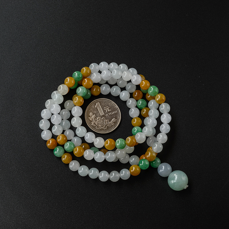 糯种翡翠项链-红掌柜