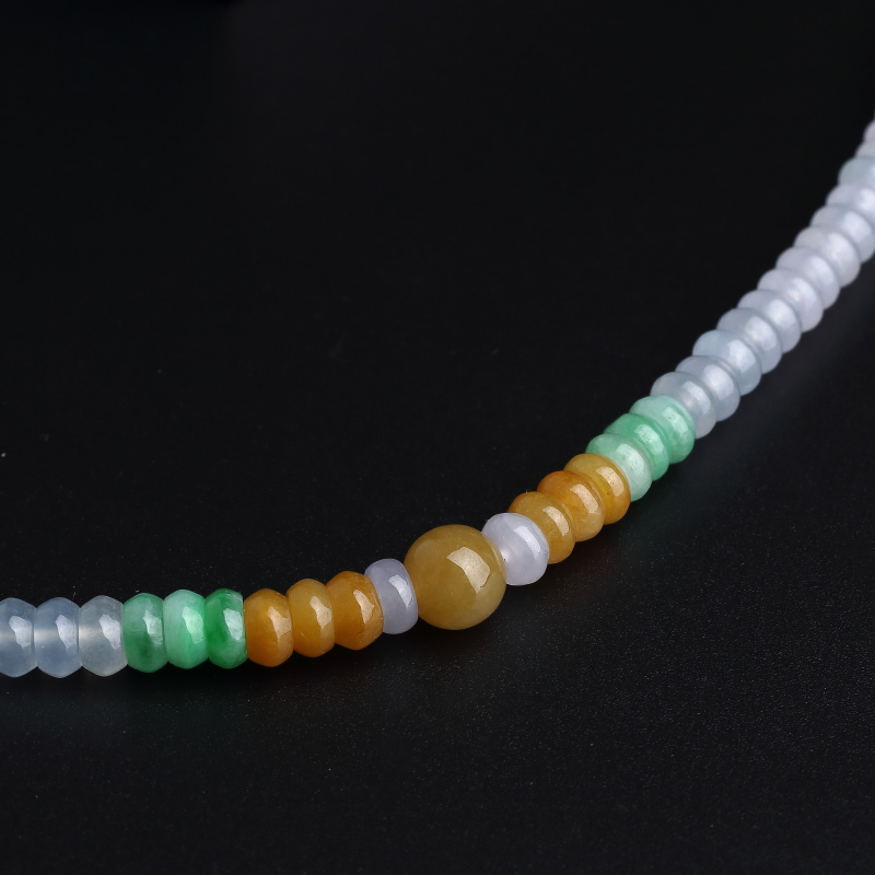 糯种翡翠项链-红掌柜