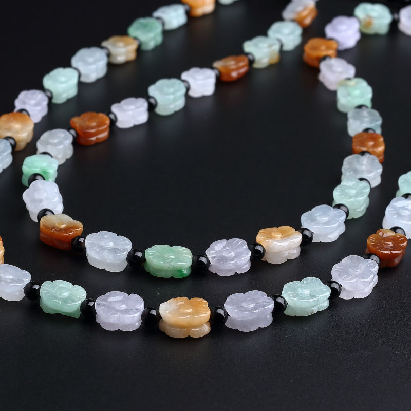 糯种翡翠项链-红掌柜