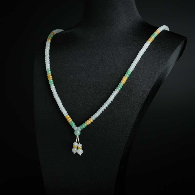 5.5mm糯种翡翠项链-红掌柜