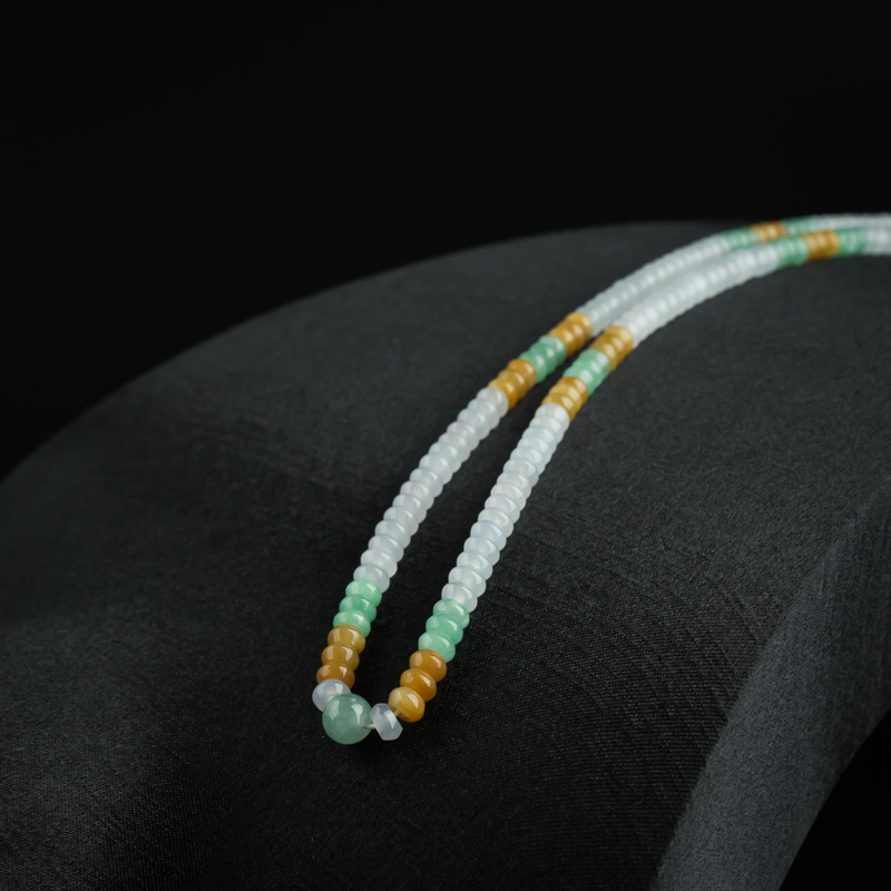 糯种翡翠项链-红掌柜