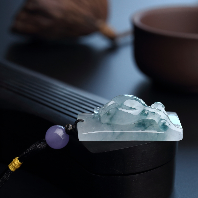 糯种飘花翡翠玫瑰花-红掌柜