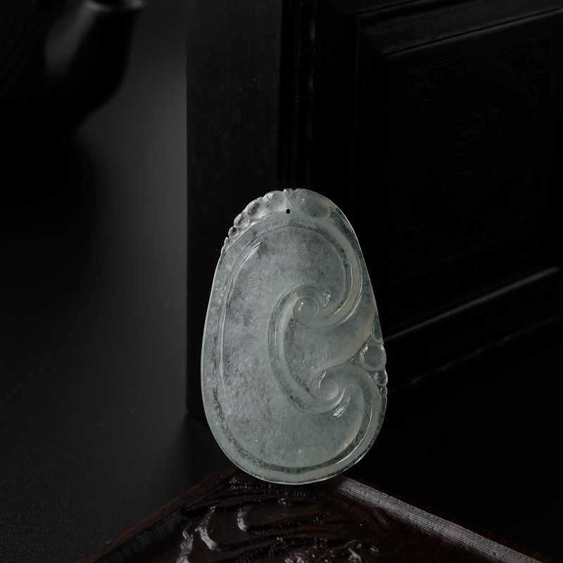 翡翠如意吊坠-红掌柜