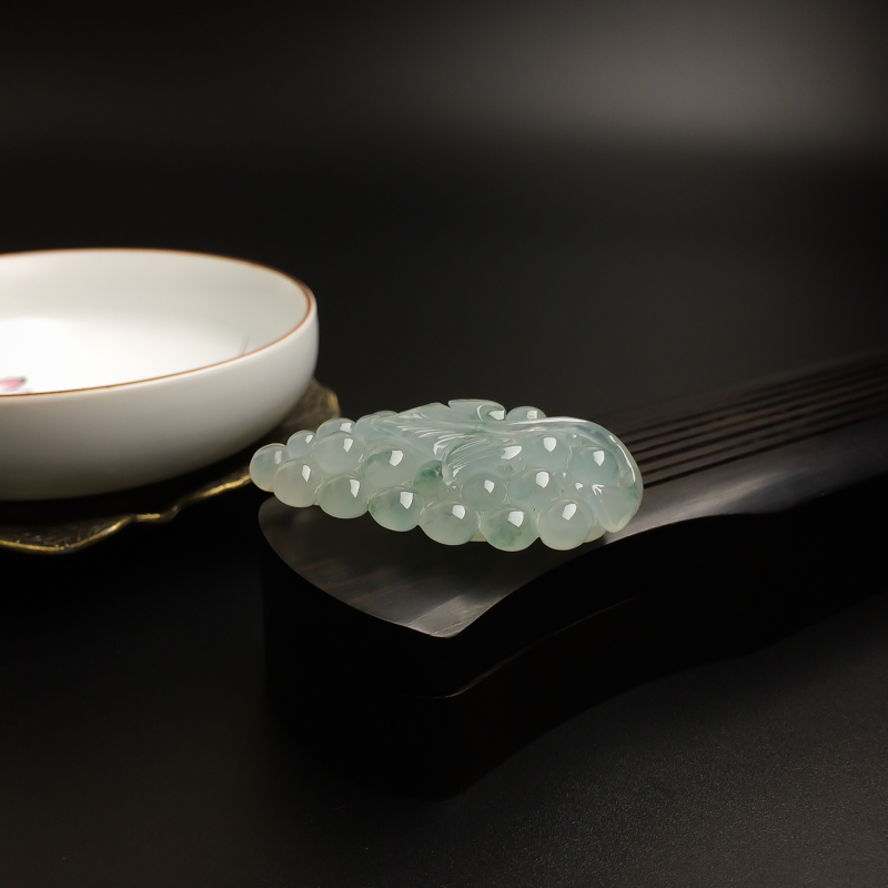 糯种飘花翡翠多子多福-红掌柜