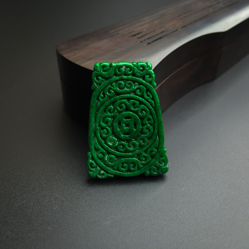 翡翠寿牌-红掌柜