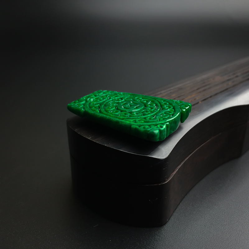 天然翡翠寿牌-红掌柜